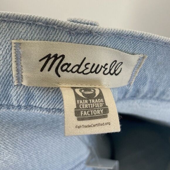 MADEWELL Jeans Women 26 The '90s Straight NEW Ward Wash High Rise NO649 - Picture 14 of 16